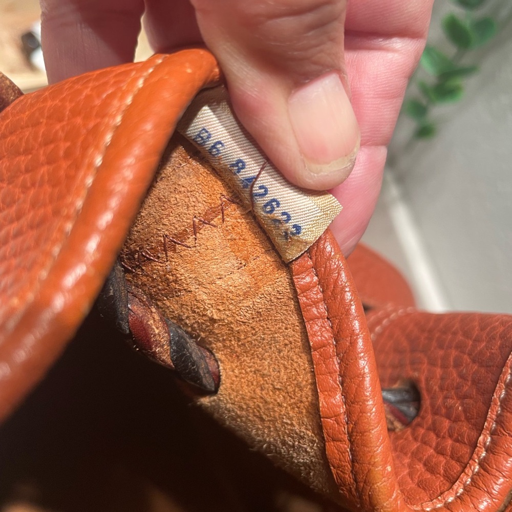Vintage Dooney & Bourke drawstring brown purse - Picture 8 of 11